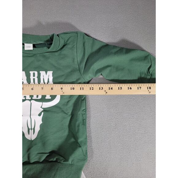 Toddler Baby Fall Winter Outfit Cow Print Sweatshirt Casual Pants 2pc Set 18-24M - Picture 6 of 10